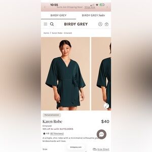 Birdy Grey Bridesmaid Robe